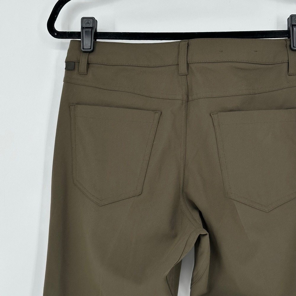 Lululemon ABC Slim Fit 5 Pocket Olive Green Stretchy Slim Pant  Men's 31x30 - Picture 5 of 8